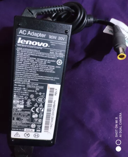 Lenovo Bloc Alimentation 42T4428 Original AC 20V 4,5A 90W D'Occasion