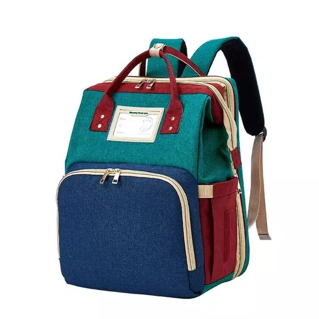 Baby Diaper Bag With Changing Portable Backpack Bed Multi-Functional 3in1