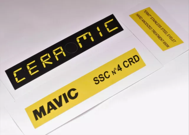 MAVIC SSC n4 CRD CERAMIC decal sticker for rims set for 2 rims (6xstickers)