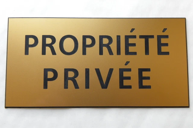 Plaque Signalétique 'Défense D'Entrer' Gravée - 2 Versions - 50 X 150 Mm - Fabriqué En France