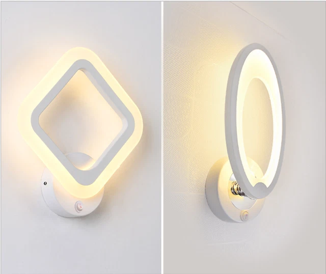 Lampada da parete applique lampada a sospensione camera da letto moderna interna con lampadina LED
