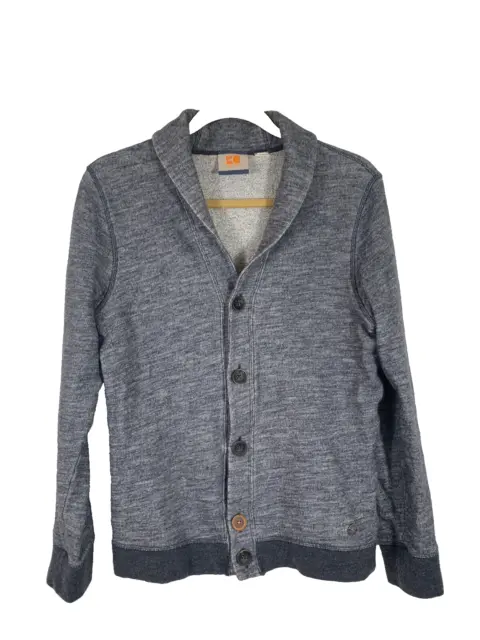 Boss Orange Hugo Boss Mens Cardigan Wool Gray Sz M Made In Portugal