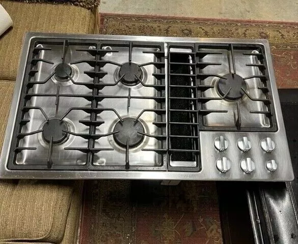 Jenn-Air 36 Inch Gas Downdraft Cooktop JGD3536WS01, Stainless
