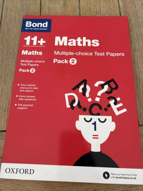 Bond 11+: Maths: Multiple-choice Test Papers: Pack 2 by Sarah Lindsay, Bond 11+