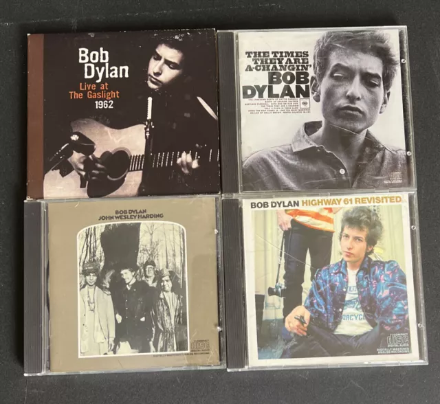 Bob Dylan 4 CD Lot - Highway 61 Revisited, Live At The Gaslight 1962, The Times