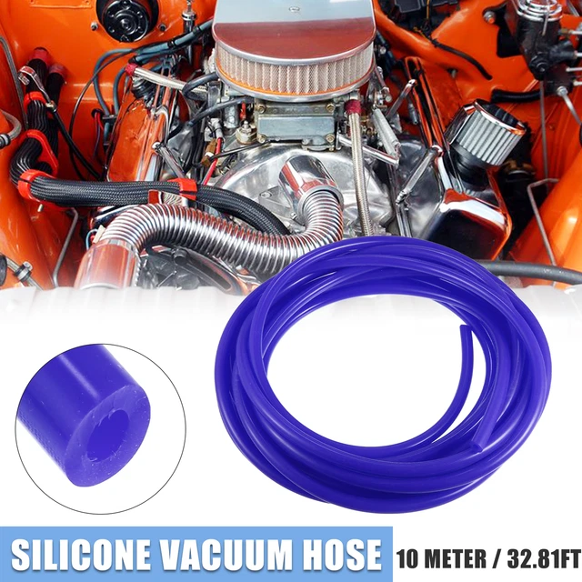 6mm ID 32.81ft Car Silicone Vacuum Hose Pipe Water Air Boost Line Tube Blue