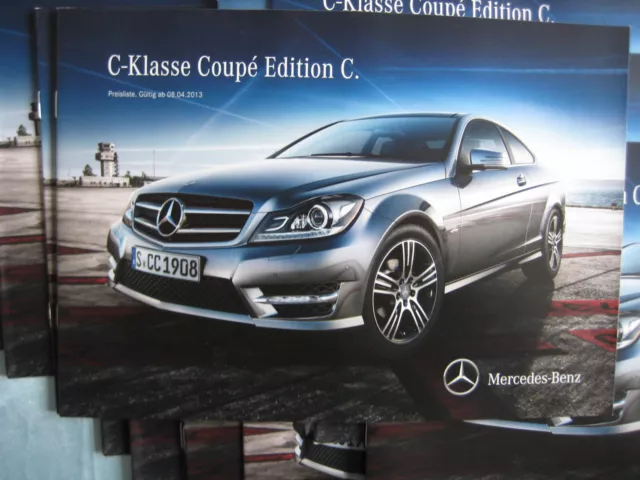 MERCEDES-BENZ C-Klasse Coupe W204 Konvolut (16x) für Händler Preisliste von 2014 2