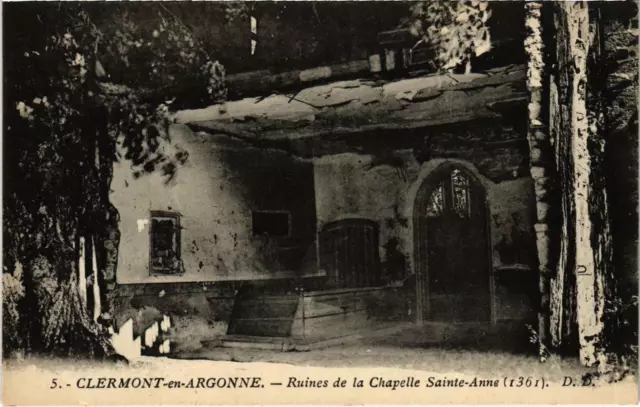 CPA Military Clermont-en-Argonne - Ruins of the Chapel (91864)