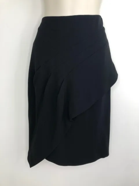 Willow womens straight skirt size 10 ? black lined size / fabric tag missing