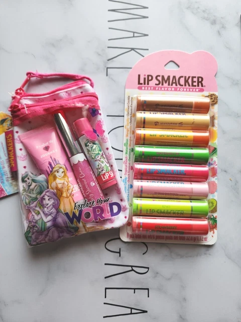 BUNDLE ! Lip Smacker Original and Best Lip Balm Party Pack, 8 CT. AND SET TRAVEL