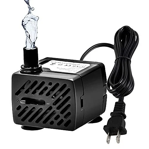 Mini Submersible Pump 50 GPH 3W Water Pump For Aquariums Fish Tank, Indoor&Ou...