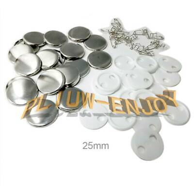 100 piezas/lote de suministros de piezas de botón de pin en blanco para máquina de fabricación de insignias hágalo usted mismo 37-75 mm