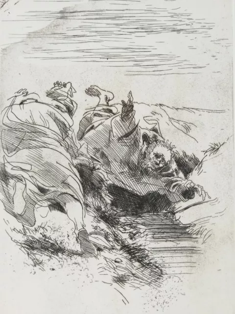 PIETRO ANNIGONI: Incisione Acquaforte Firmata, Numerata; Perfetta. STUPENDA!!!