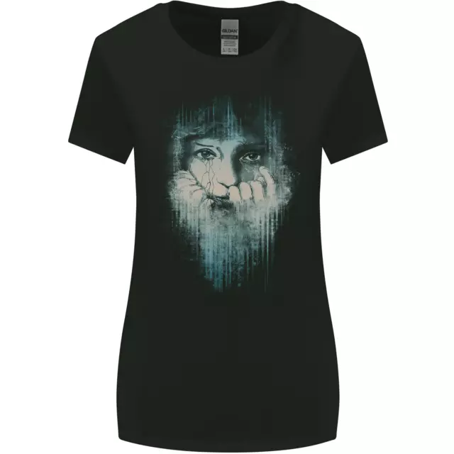 Abstract Art Donna più Ampia Taglio T-Shirt