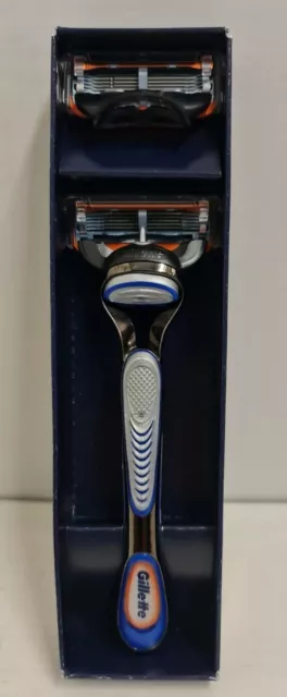 Gillette Fusion Blades Starter Pack 2 Blades 1 Razor/Handle 100% Genuine