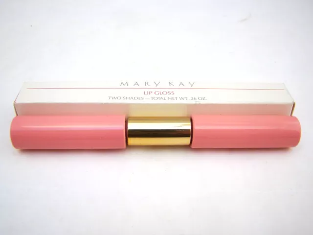 Mary Kay 0404 Rose / Silverfrost Lip Gloss .89ml Neuf Plume Imp