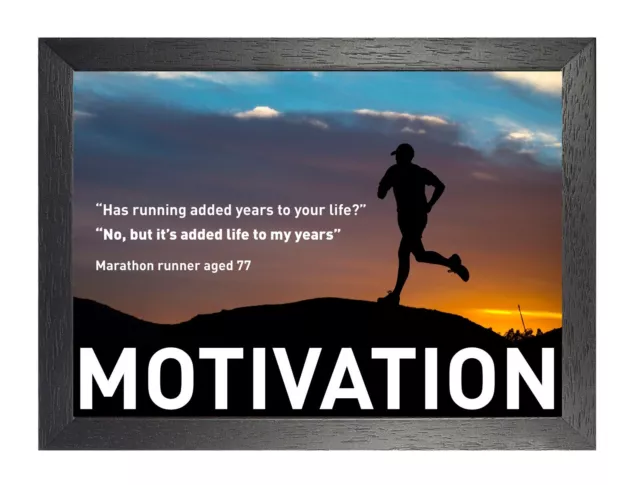 Motivation Marathon Motivation Inspiration Zitat Poster Laufen Sport Fitnessstudio Fit