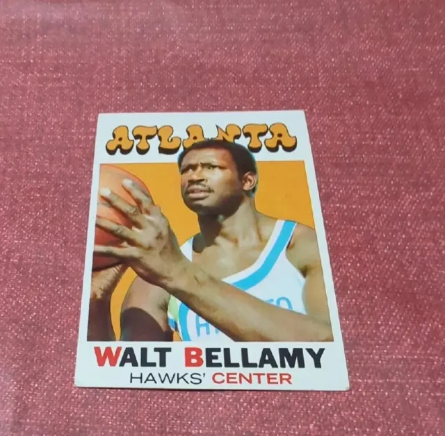 1971-72 Topps #116 Walt Bellamy  Hawks Center Atlanta