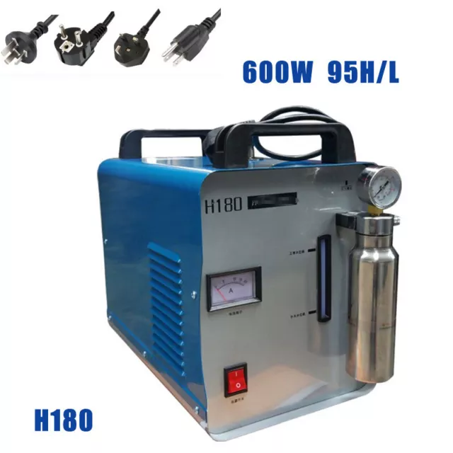 Oxy-Hydrogen Generator 220V 600W Flame Polishing Machine Water Welder H180 95L