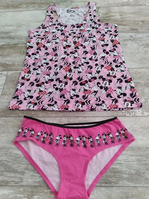 Disney Minnie Mouse Tank Top & Panties Pajama/Lounge Set SIZE Small CASUAL YOGA