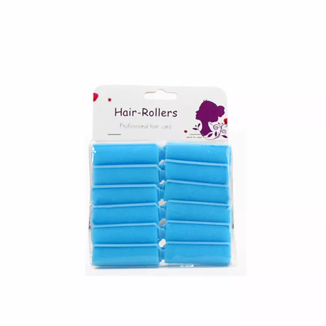 12x Hair Styling Tools Rollers Curlers Twist Sponge Foam Cushion Magic Heatless 2