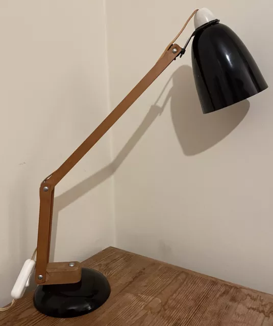 Black Vintage Mac Lamp MacLamp Conran Habitat Original Working Angle Poise 60’s