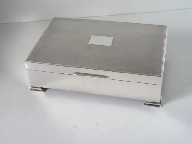 GRANDE SCATOLA SIGARETTE VINTAGE ARGENTO MASSICCIO A.Chick & Sons srl 1966