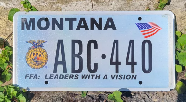 Plaque dimmatriculation Montana ABC-440 USA US License Plate - Leaders