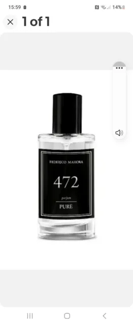FM 472. Federico Mahora Pure Collection For Him Aftershave 50ml EDP