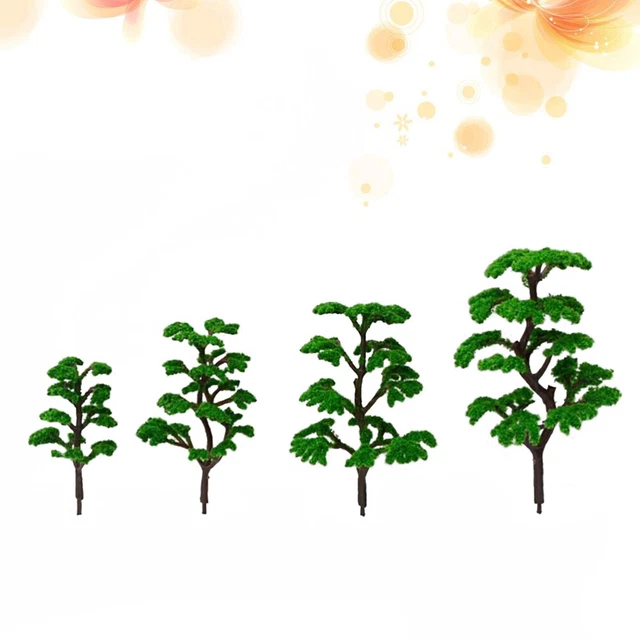 DUBENS Modello Albero Mini Baobab Albero Treno Paesaggio Architettura Alberi Finti Alberi In Miniatura Albero Artificiale Fake Piante per Fai da Te Artigianato Verde
