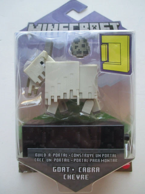 Minecraft Goat Build MINECRAFT SERIES BUILD-A-PORTAL *GOAT* BUILD A COMPLETE! 8cm FIGURE NEW ...