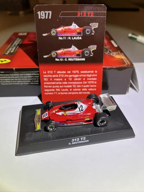 Mini Kit FERRARI 312 T2 1977 Niki Lauda Reutemann Kyosho Vintage 1/64 Formula 1