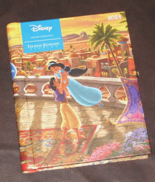 DISNEY 2024 DESK Calendar/Planner Thomas Kinkade Studios 6.88 PicClick