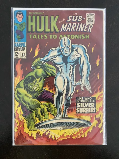Tales To ASTONISH # 93 - Marvel Comics - Key Silver Surfer Cover VG Range🔥🔥