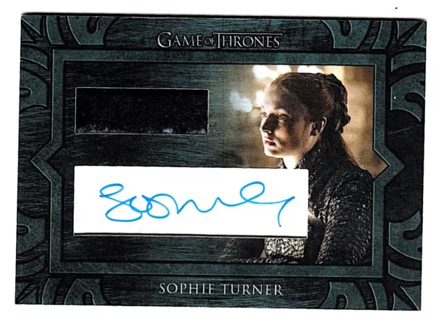 Game of Thrones Season 8 Sophie Turner as Sansa Stark Autograph Relic Card