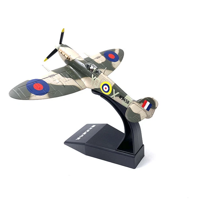 WWII UK Royal Navy Torpedo Bomber Spitfire Fighter 1/72 Alloy Diecast Model