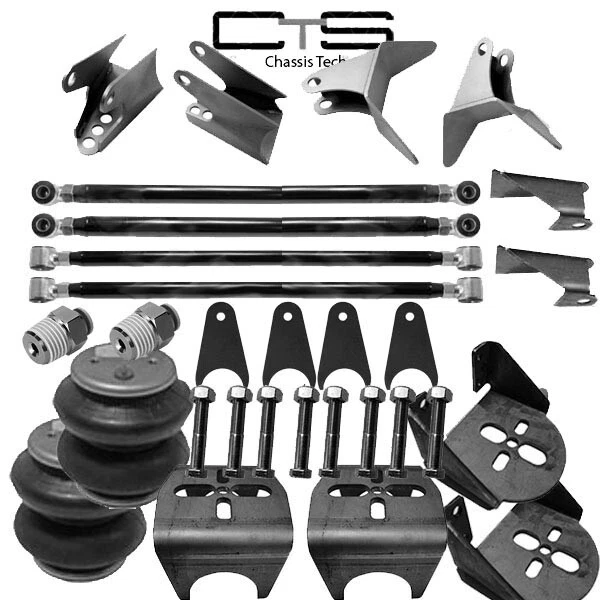 WELD ON TRIANGULATED 4 Link Suspension Hot Rod Rat Truck 2500I Bags