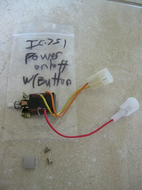 ICOM IC-751 Power On/Off switch with button in Excellent shape $24.00 ...
