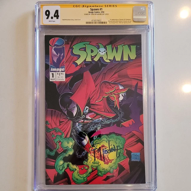 Spawn 1 CGC 9.4 SS by Todd Mcfarlane 1st App of Spawn Al Simmons 1992 IMAGE