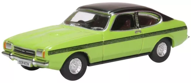 Oxford Diecast 1:76 Ford Capri Mk2 Vert Citron Modèle Moulé - 76CPR001