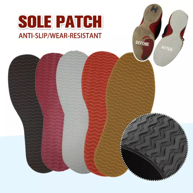 DIY Stick On Soles Heel Palm Shoe Repair Anti-Slip Grip-Rubber Pad Replacement