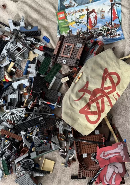 Konvolut über 5 Kg  Bauteile Lego Castle Wikings Hobbit u.a. | Schiffe