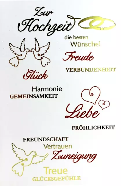 Hochzeitskarte Glückwünsche zur Hochzeit Karte mit Spruch Glückwunschkarte AV987