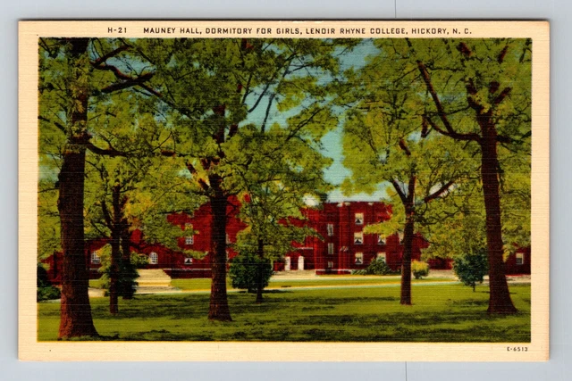 Hickory NC-North Carolina, Lenoir Rhyne College, Vintage Postcard