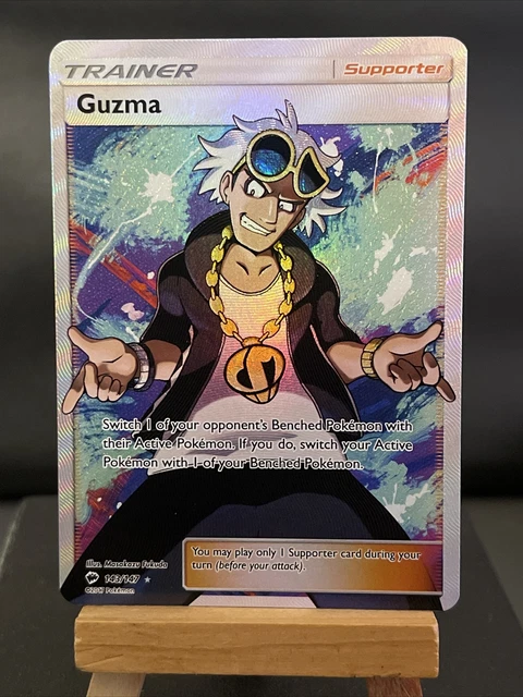 Pokemon Card Guzma 143/147 Full Art Trainer Burning Shadows NM