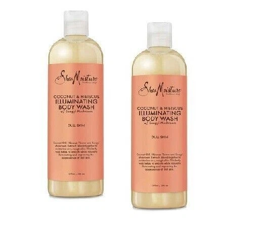Lavado corporal iluminador de humedad de karité coco e hibisco 13 fl oz ¡LOTE DE 2! oferta