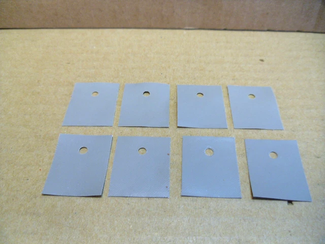8x Silicone Isolator Pads – TO-3P TO-247, 20x25mm, For Transistors 2sc5198 Irf450