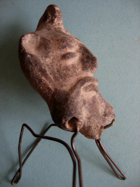 Tête Antique Terre Cuite Archéologie Égypte époque Romaine Copte - Original, Sur Socle, état D'époque
