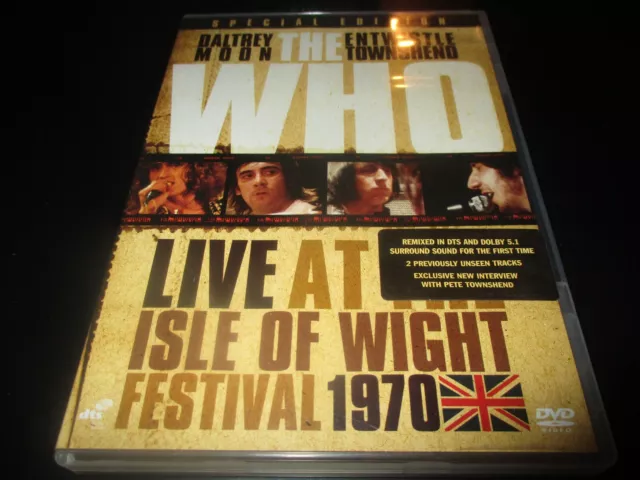 DVD "THE WHO : LIVE AT THE ISLE OF WIGHT, FESTIVAL 1970" special edition