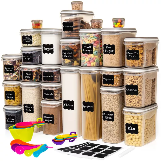 52 pc Airtight Food Storage Containers with Lids  Leak Proof | 26 Containers Set